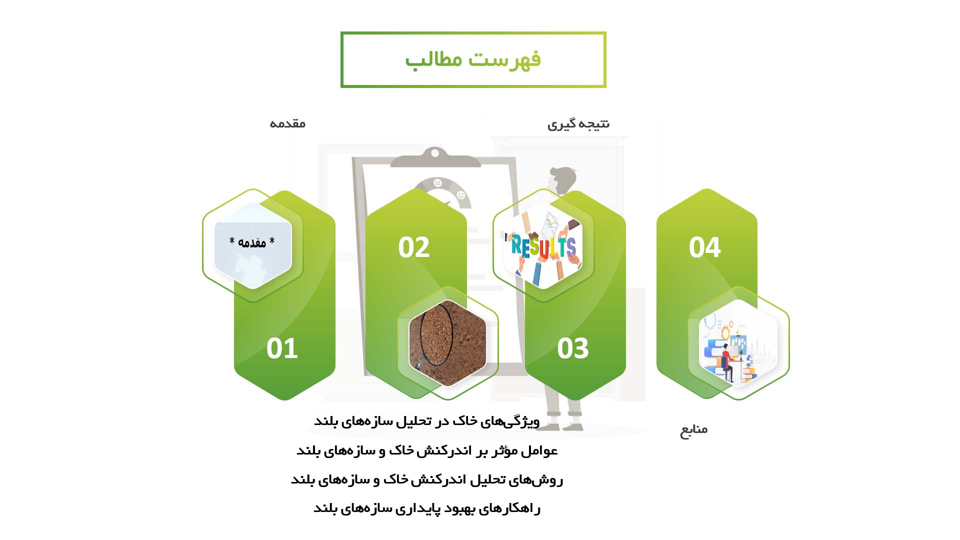 پاورپوینت در مورد اندرکنش خاک و سازه‌های بلند